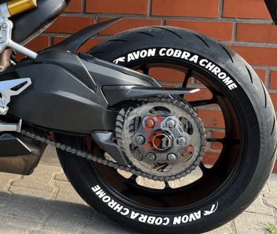 Avon Cobra Chrome + Logo, Set For 2 Tires Both Sides Left And Right (1979)