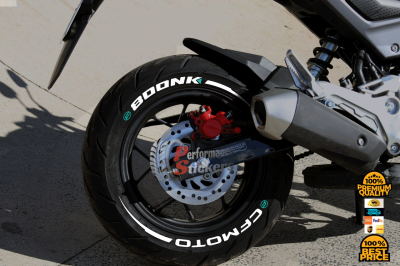 CF Moto 800NK + Stripes + Logo Blue, Set For 2 Tires Both Sides Left And Right (1895)