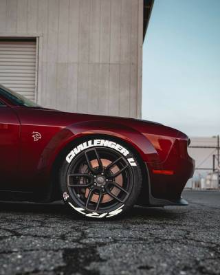 CHALLENGER + SRT WHITE ,a Set for 4 tires (147)