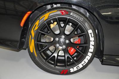 CHARGER white SRT yellow , a Set for 4 tires (41)