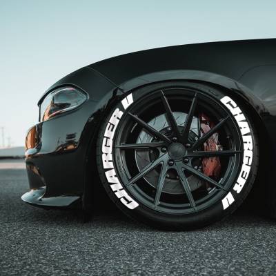 CHARGER WHITE ,a Set for 4 tires (88)