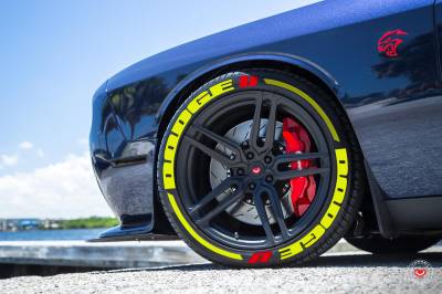 DODGE & STRİPES YELLOW , a Set for 4 tires (326)