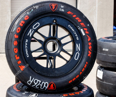 FIREHAWK INDY 500 + FIRESTONE RED , a Set for 4 tires (501)