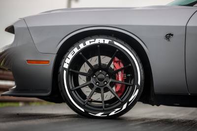 HELLCAT SRT + STRIPES WHITE , a Set for 4 tires (108)