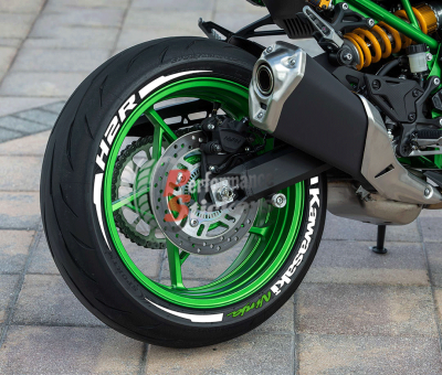 Kawasaki Ninja H2R + Stripes, Set For 2 Tires Both Sides Left And Right (1994)