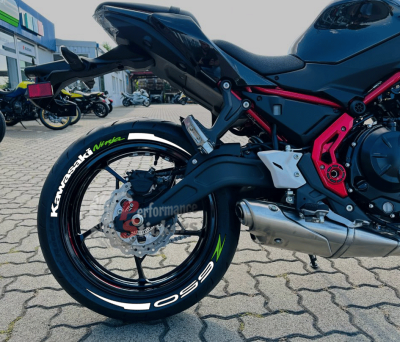 Kawasaki Ninja Z650 + Stripes, Set For 2 Tires Both Sides Left And Right (1986)