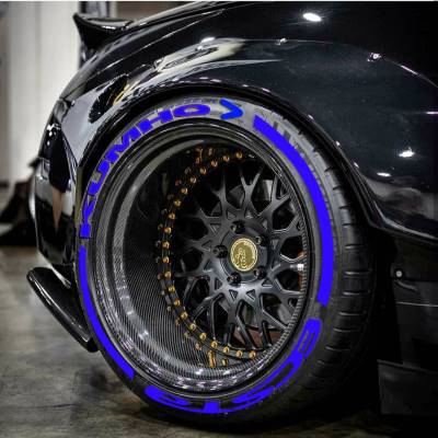 KUMHO ECSTA + STRIPES BLUE , a Set for 4 tires (197)