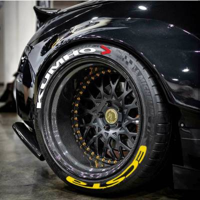 KUMHO WHITE + ECSTA YELLOW , a Set for 4 tires (199)