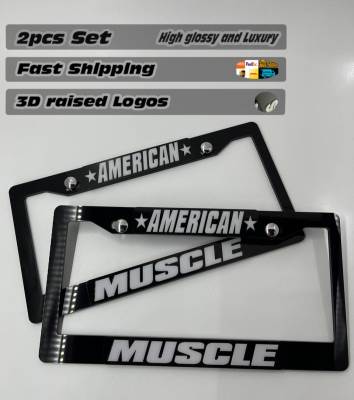 License Plate Frame for All American Muscle 2 PCS Front & Rear (1856)