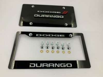 License Plate Frame for Dodge Durango 2 PCS Front & Rear (1864)