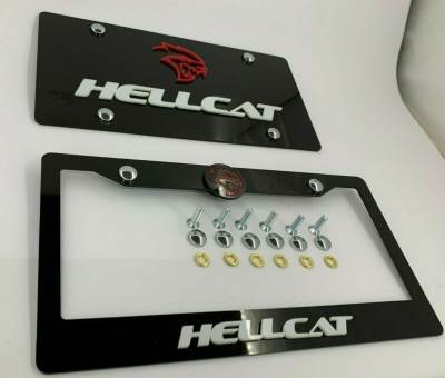 License Plate Frame for Hellcat 2 PCS Front & Rear (1863)