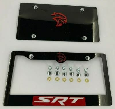 License Plate Frame for SRT 2 PCS Front & Rear (1867)