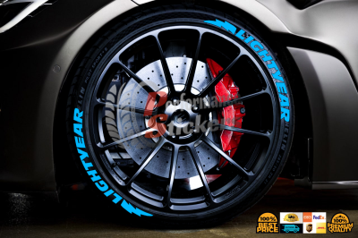 Lightyear + Logo Full Light Blue, Set for 4 Tires (1674)