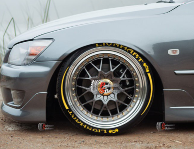 Lionhart + Stripes + Logo Full Yellow, Set for 4 Tires (1762)