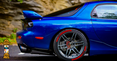 MAZDA red, a Set for 4 tires (610)