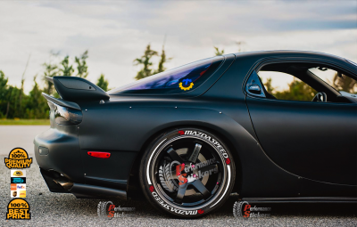 MAZDASPEED  + Stripes  , a Set for 4 tires (621)