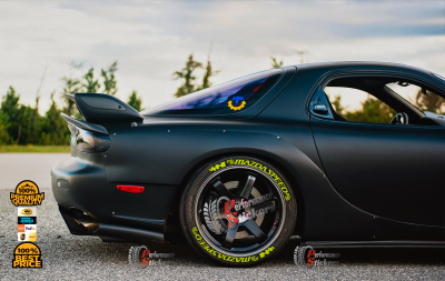 MAZDASPEED yellow , a Set for 4 tires (618)
