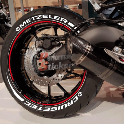 Metzeler Cruisetec + Stripes + Logo, Set For 2 Tires Both Sides Left And Right (1998)