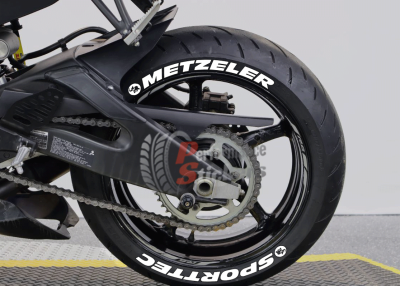 Metzeler Sporttec + Logo, Set For 2 Tires Both Sides Left And Right (2000)