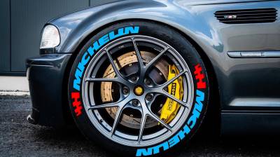 MICHELIN NEW Design light blue, a Set for 4 tires (313)