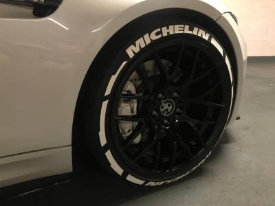MICHELIN + STRIPES WHITE , a Set for 4 tires (208)