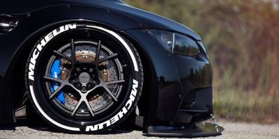 MICHELIN + STRIPES WHITE , a Set 4 for tires (240)
