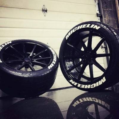 MICHELIN WHITE , a Set for 4 tires (210)