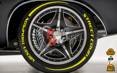 MİCKEY THOMPSON STREET COMP yellow + Stripes , a Set for 4 tires (641)