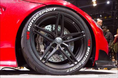 MOTORSPORT & FLAG RED , a Set for 4 tires (416)
