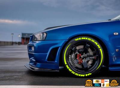 NİSSAN neon + STRIPES , a Set for 4 tires (687)