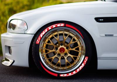 NITTO NEW Design red & Stripes , a Set for 4 tires (319)