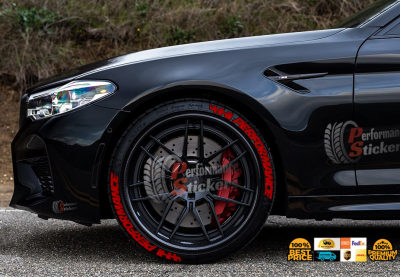 Performance + Flag Full Red, Set for 4 Tires (1679)