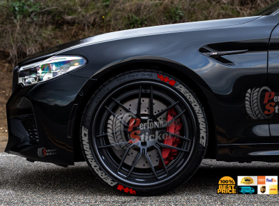 Performance Grey + Flag Red, Set for 4 Tires (1677)