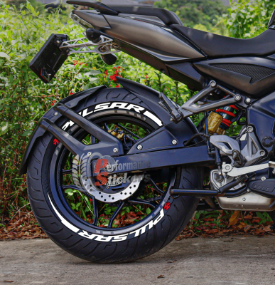 Pulsar + Stripes + Logo Red, Set For 2 Tires Both Sides Left And Right (1905)