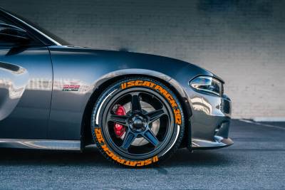 SCATPACK & 392 LOGO ORANGE + STRİPES GREY, a Set for 4 tires (339)