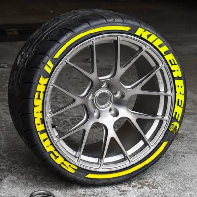 SCATPACK KILLERBEE + STRIPES YELLOW , a Set for 4 tires (115)