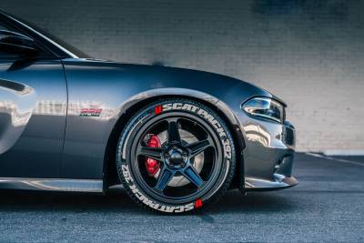 SCATPACK & STRİPES 392 GREY + LOGO RED , a Set for 4 tires (338)