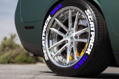 SCATPACK WHITE + 392 BLUE , a Set for 4 tires (133)
