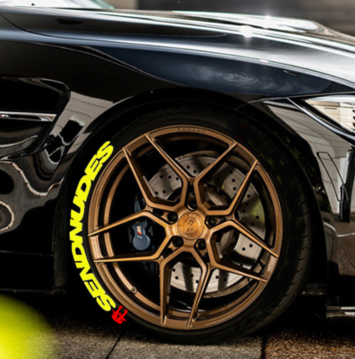 SEND NUDES YELLOW, a Set for 4 tires (249)