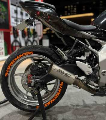 Speedhunters + Logo Orange, Set For 2 Tires Both Sides Left And Right (2060)