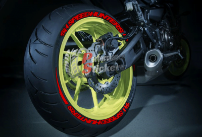 Speedhunters + Stripes + Logo Red, Set For 2 Tires Both Sides Left And Right (2062)