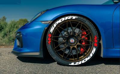 SPORT + FLAG RED , a Set for 4 tires (430)