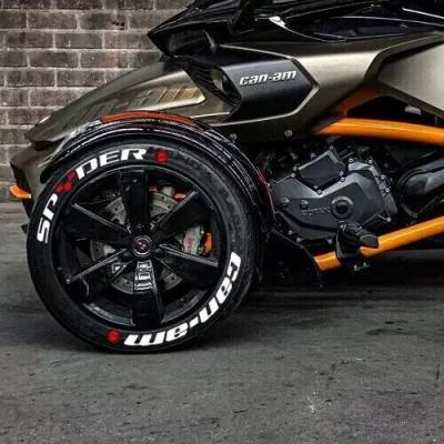 Spyder Can-Am Red Detail + Logo Red, Set for 3 Tires (949)