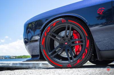 SRT + STRIPES RED , a Set for 4 tires (149)