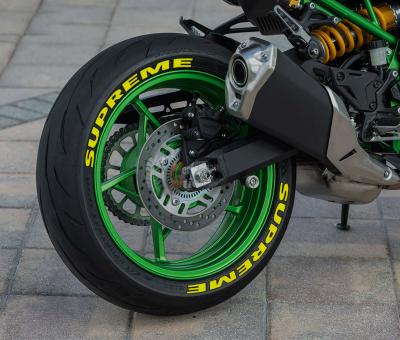 Supreme Yellow, Set For 2 Tires Both Sides Left And Right (2010)