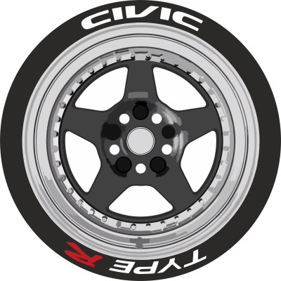 TYPE R ,a Set for 4 tires (545)