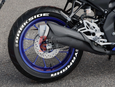 Yamaha Dark Side + Logo, Set For 2 Tires Both Sides Left And Right (1973)