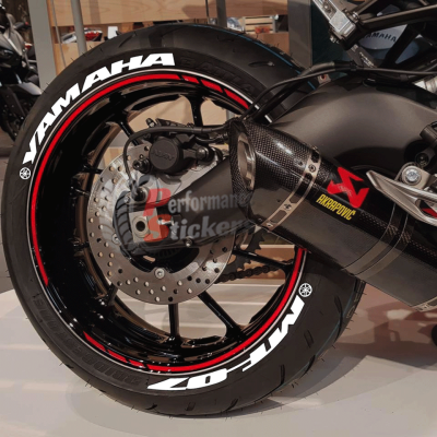 Yamaha MT-07 + Logo, Set For 2 Tires Both Sides Left And Right (1941)