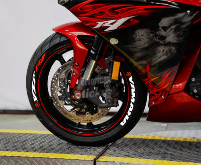 Yamaha YZF R1 + Logo red, Set For 2 Tires Both Sides Left And Right (1948)