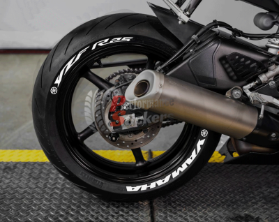 Yamaha YZF R25 + Logo, Set For 2 Tires Both Sides Left And Right (1965)